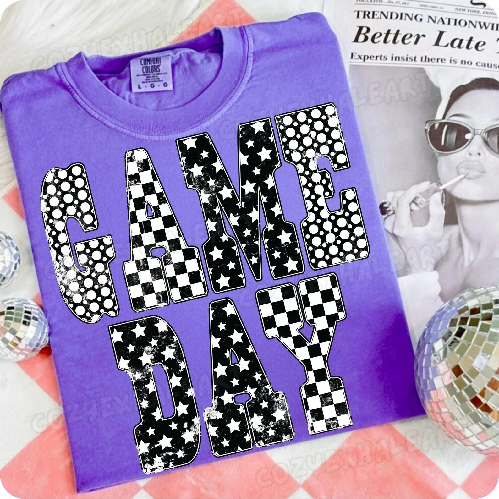 Game Day - Custom Color Graphic T-Shirt