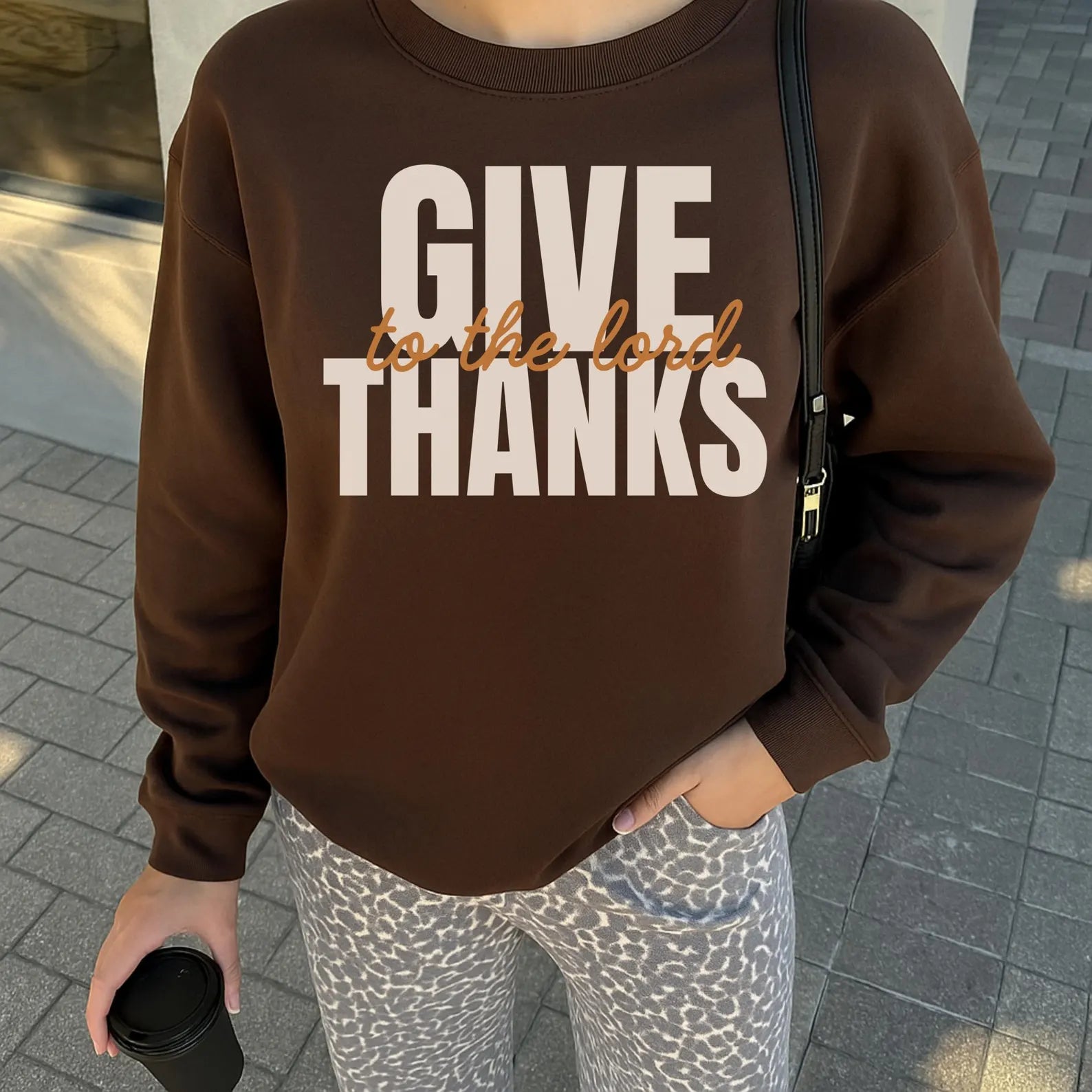 Give Thanks to the Lord Graphic Sweatshirt - 2 Colors!