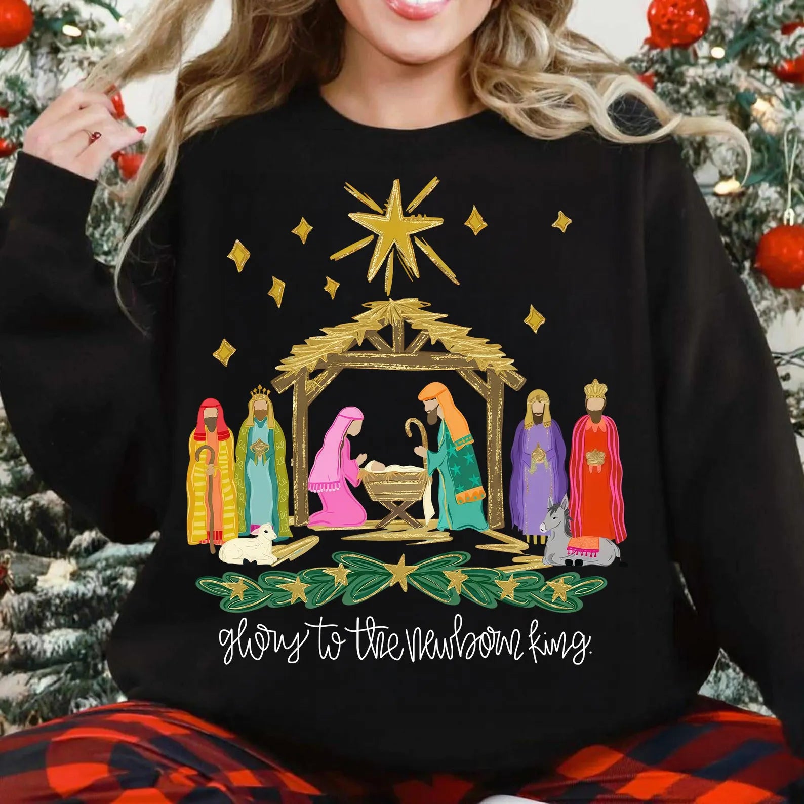 Glory To The Newborn King Graphic T-Shirt