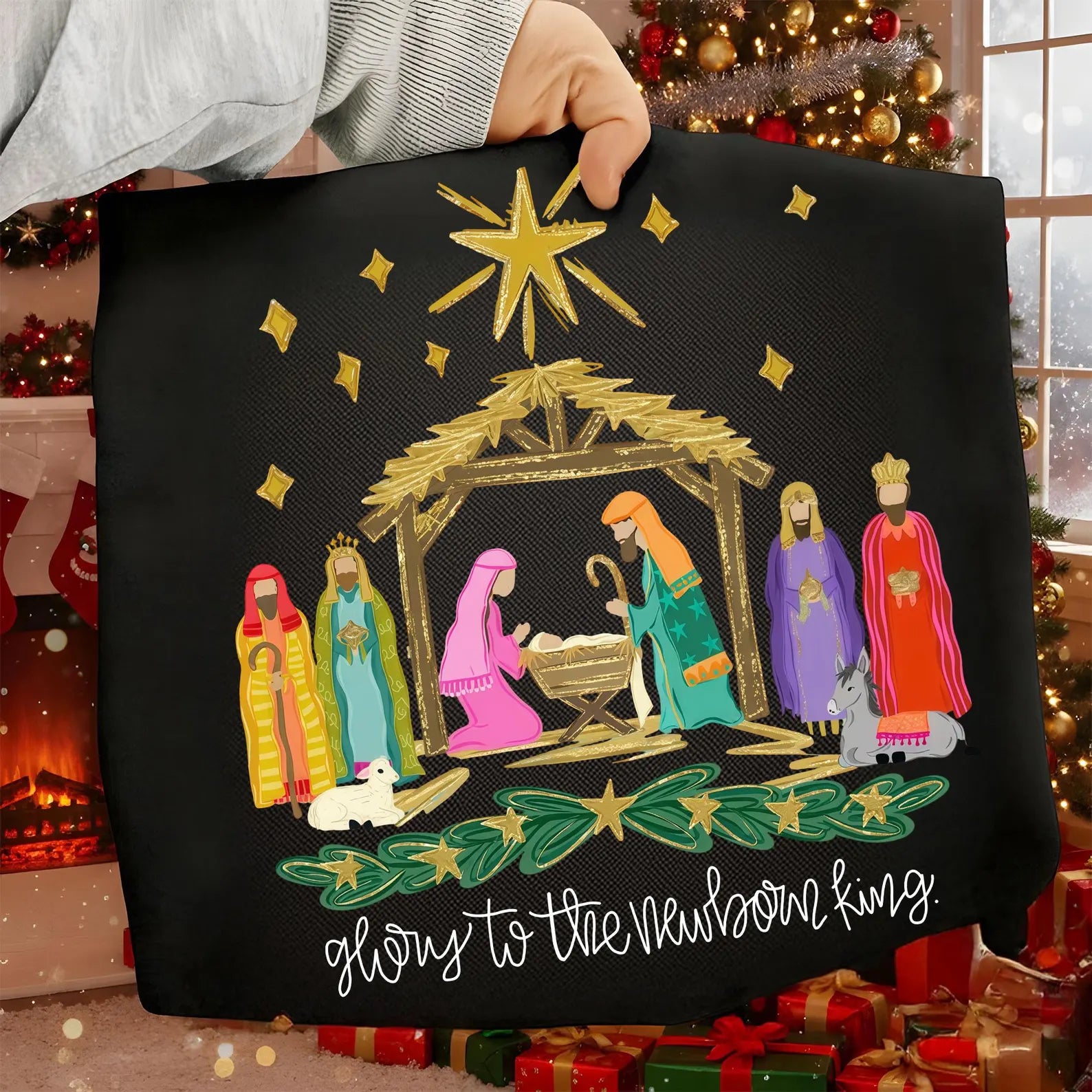 Glory To The Newborn King Graphic T-Shirt