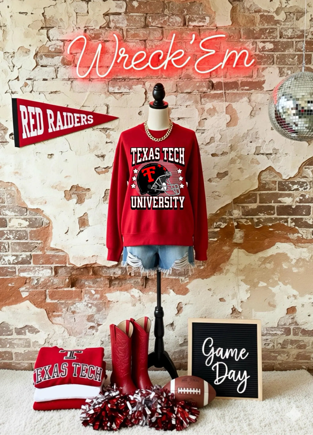 Texas Tech University Football Helmet Graphic T-Shirt or Sweatshirt!