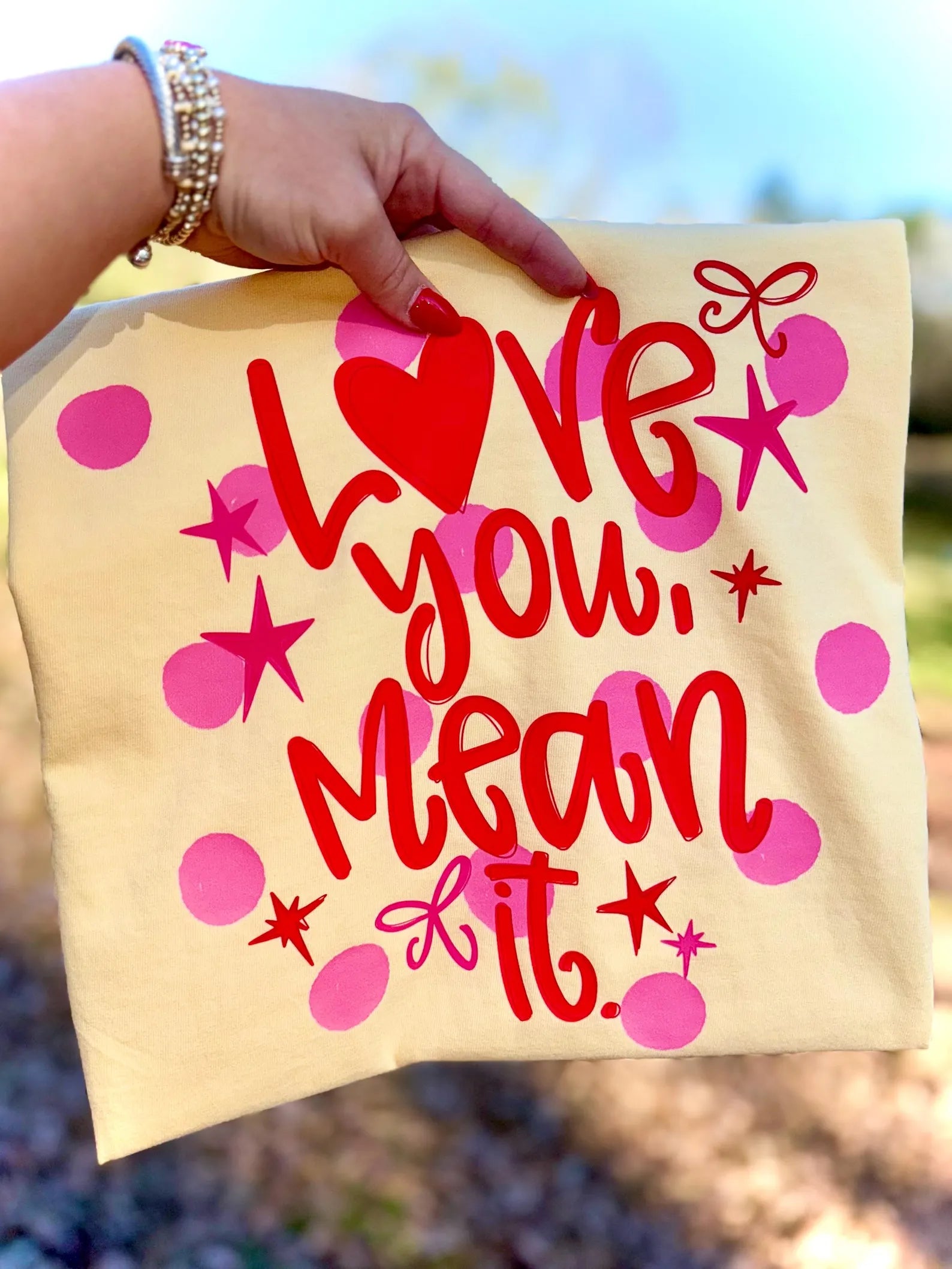 Love You, Mean It Graphic T-Shirt