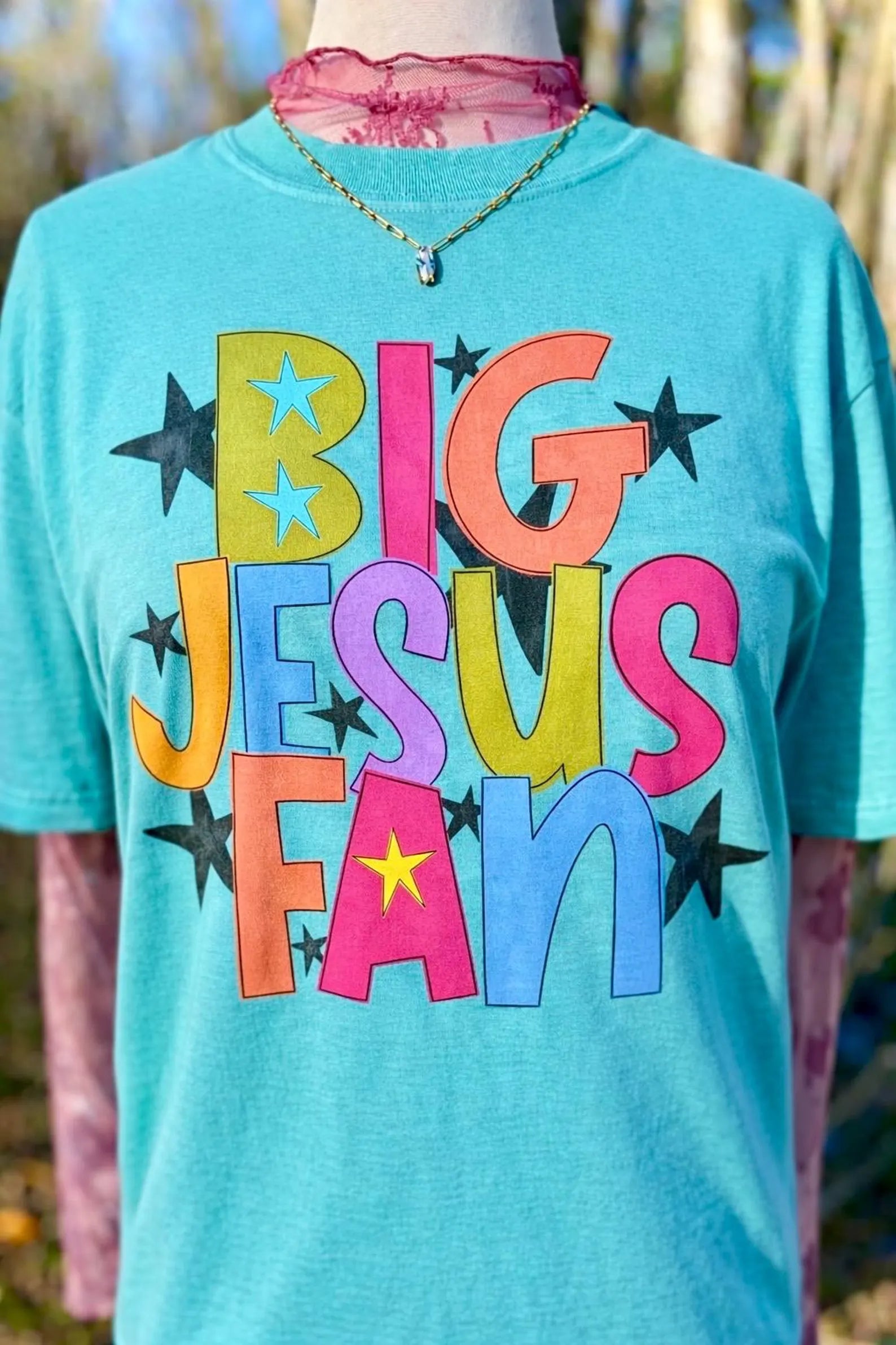 Big Jesus Fan Graphic T-Shirt