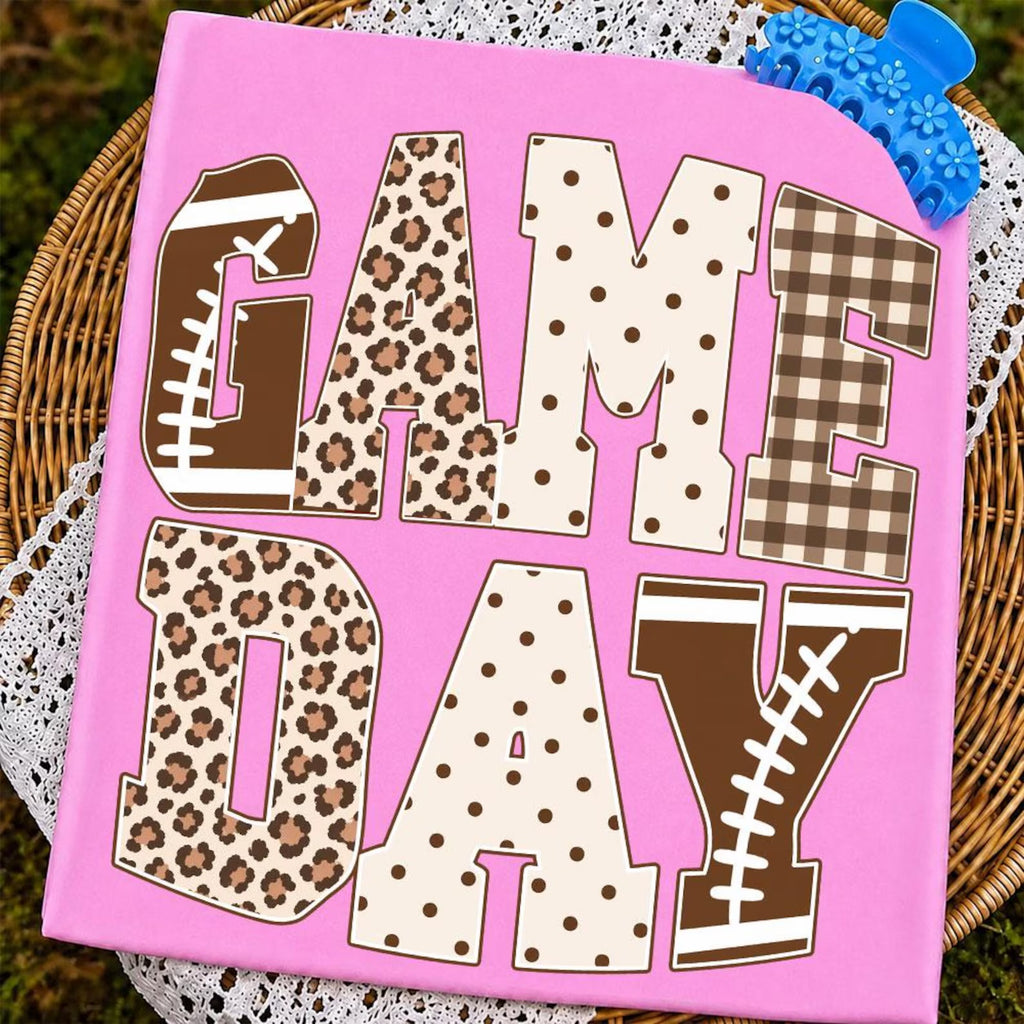 Game Day Gingham Graphic T-Shirt - Multiple Colors!