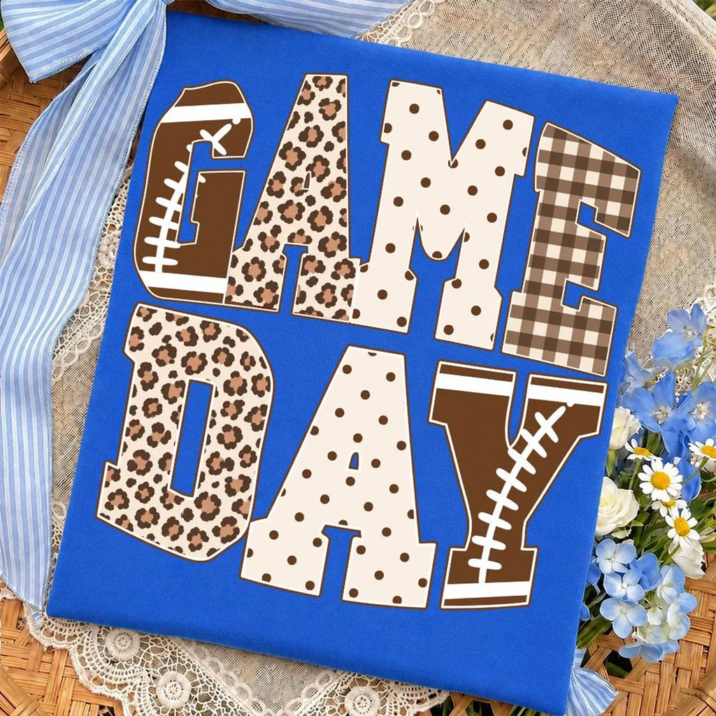 Game Day Gingham Graphic T-Shirt - Multiple Colors!