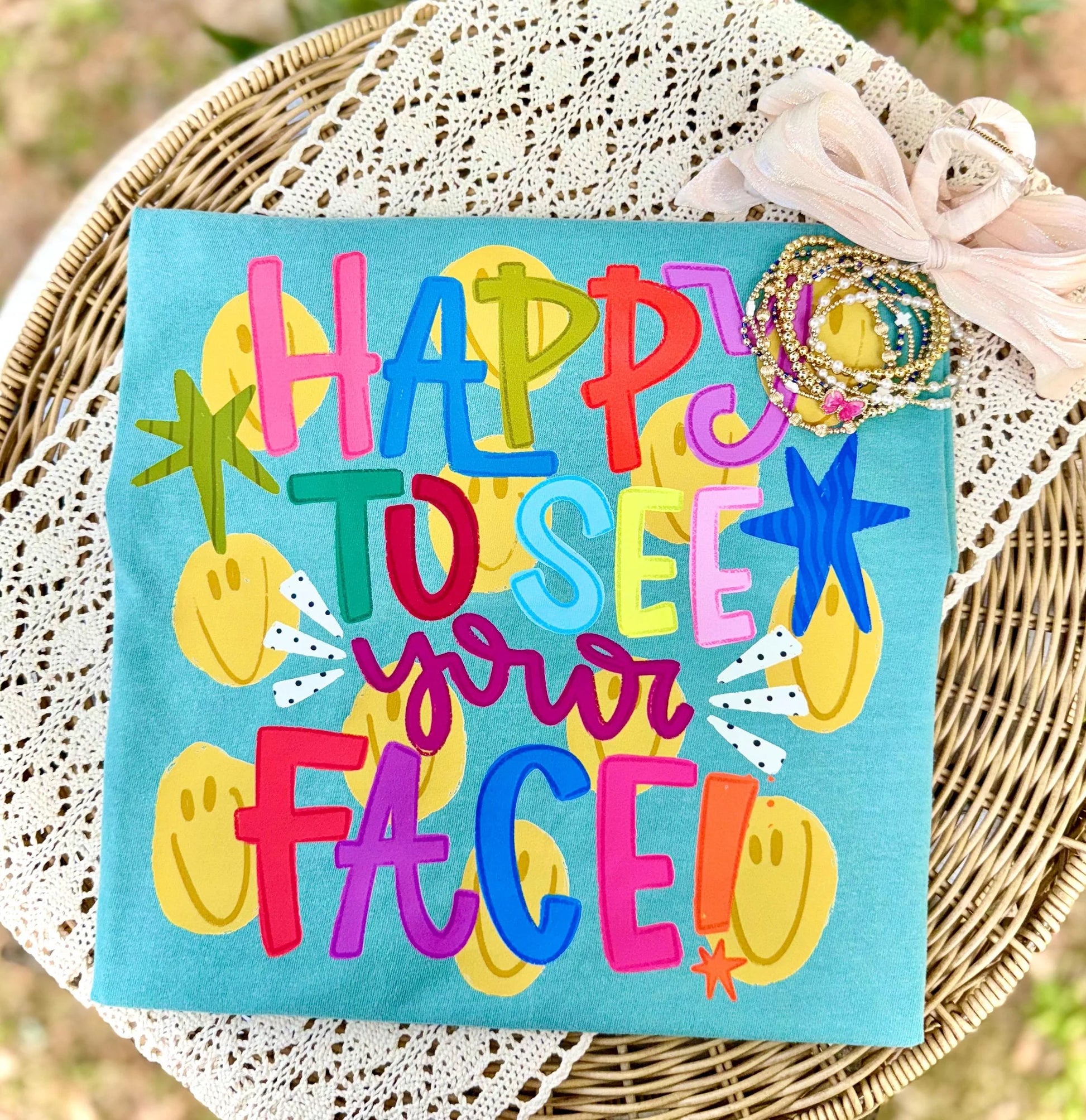 Happy To See Your Face Graphic T-Shirt