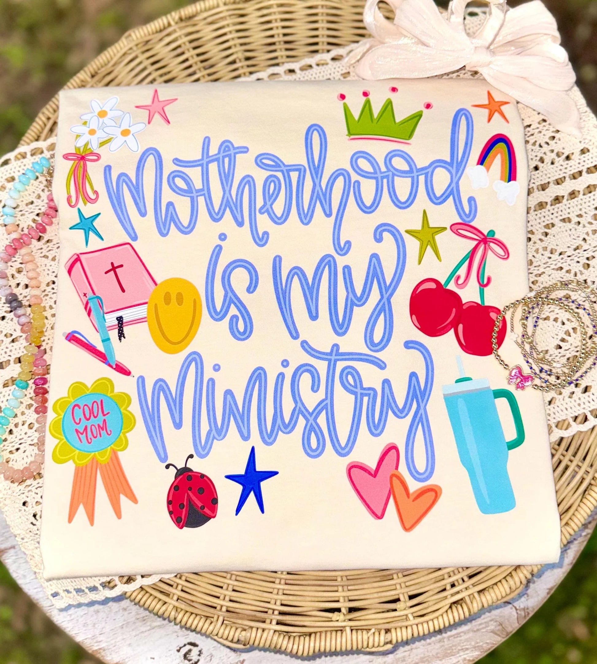 Motherhood is my Ministry Graphic T-Shirt