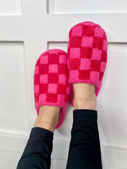Pink & Red Slippers