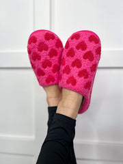 Pink & Red Slippers