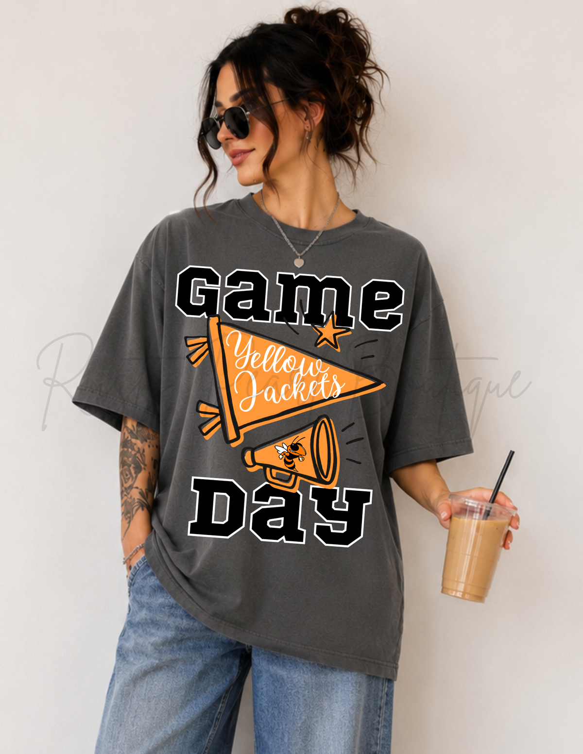 Jackets Football Game Day Graphic T-Shirt