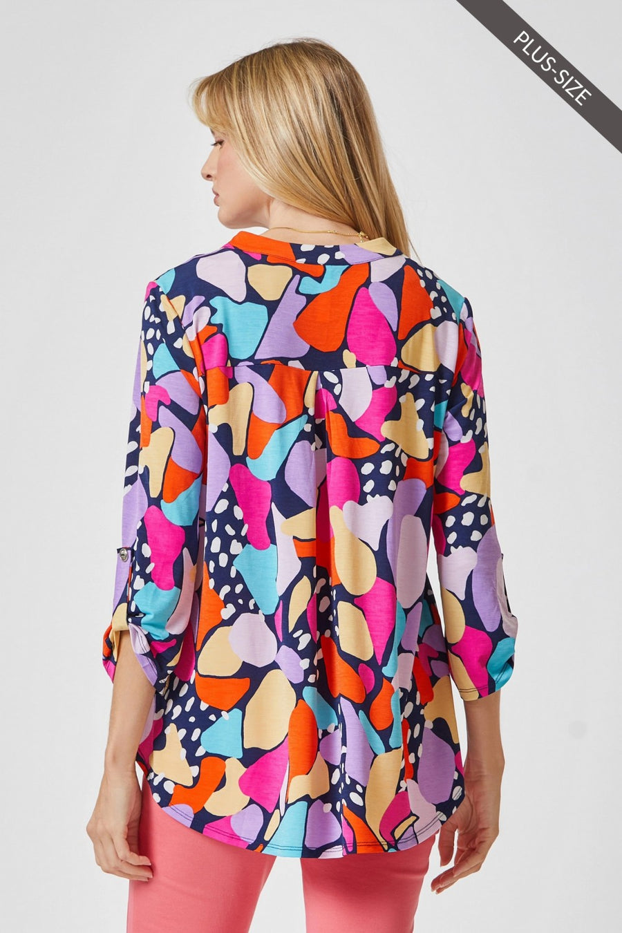 Whenever You're Feelin' Free Abstract Blouse