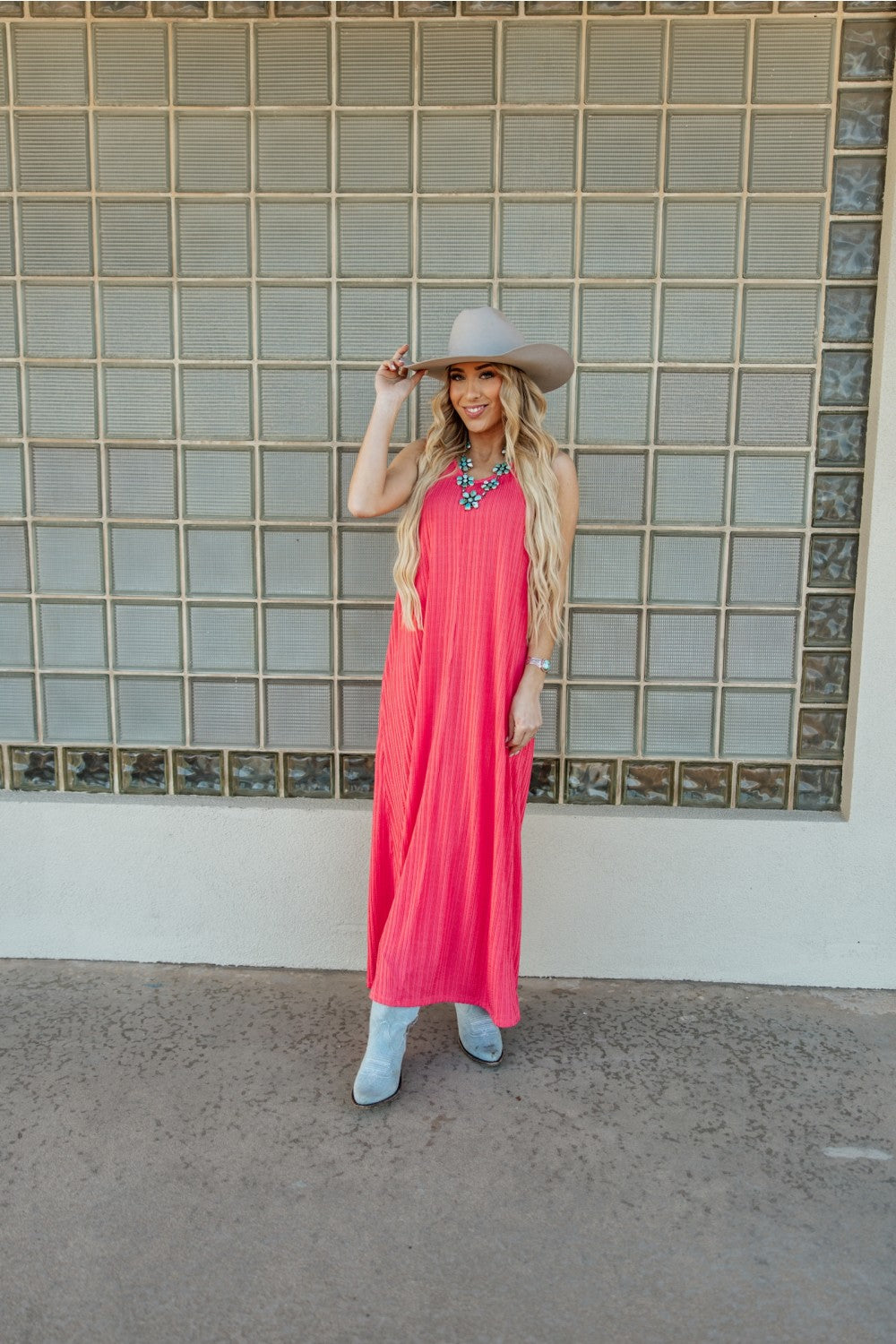 Party Like It's The Wild West Coral Dress