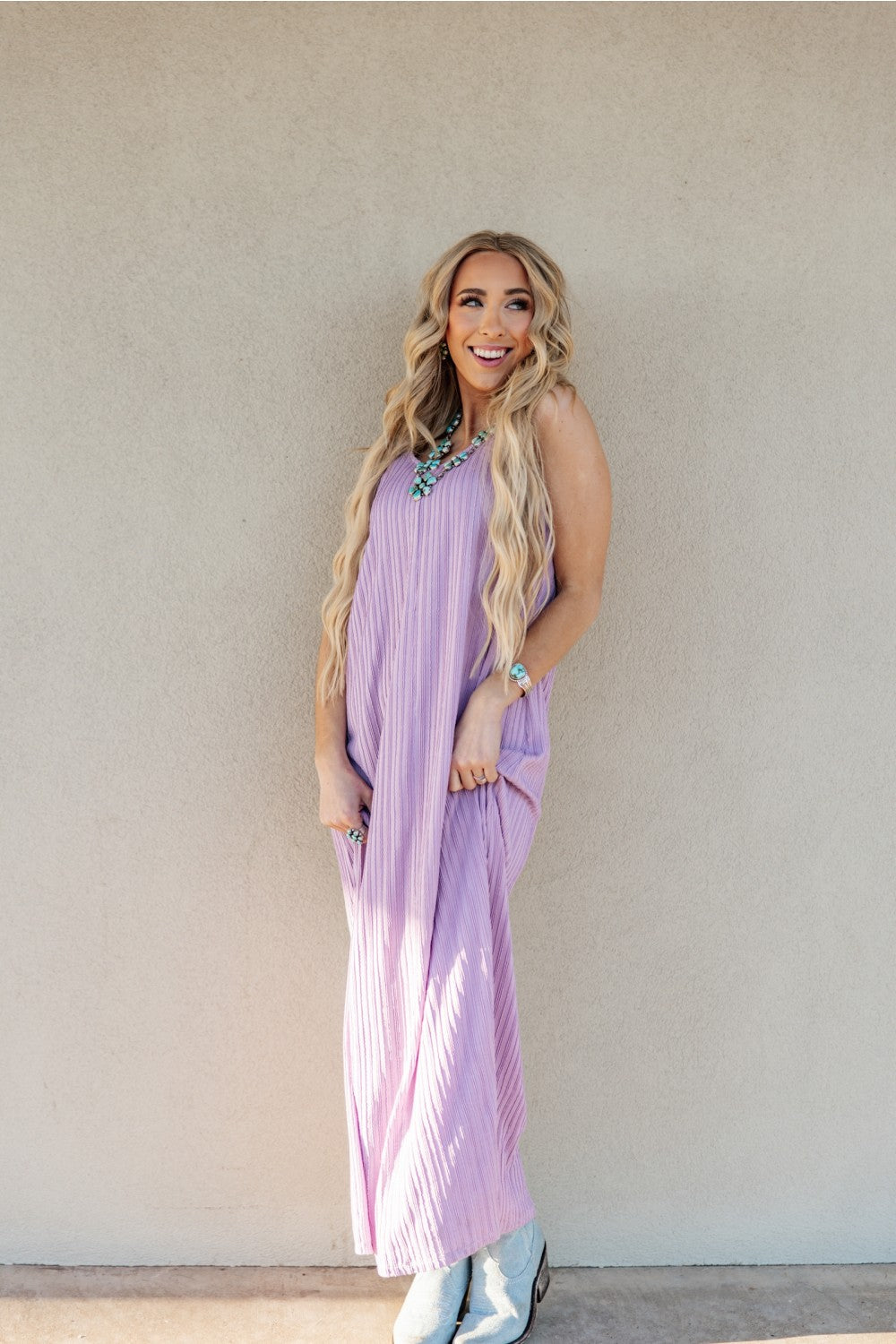 Party Like It's The Wild West Lavender Dress
