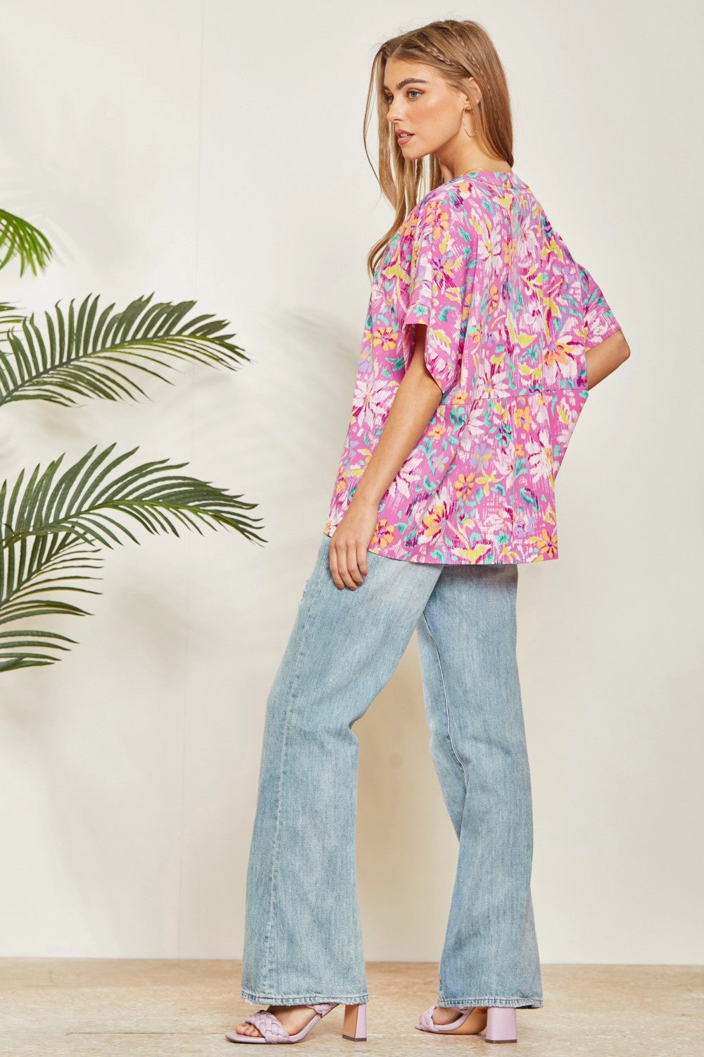 Take It Easy In Pink Blouse