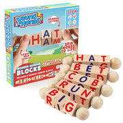 Wooden Alphabet Reading Spinning Blocks for Children