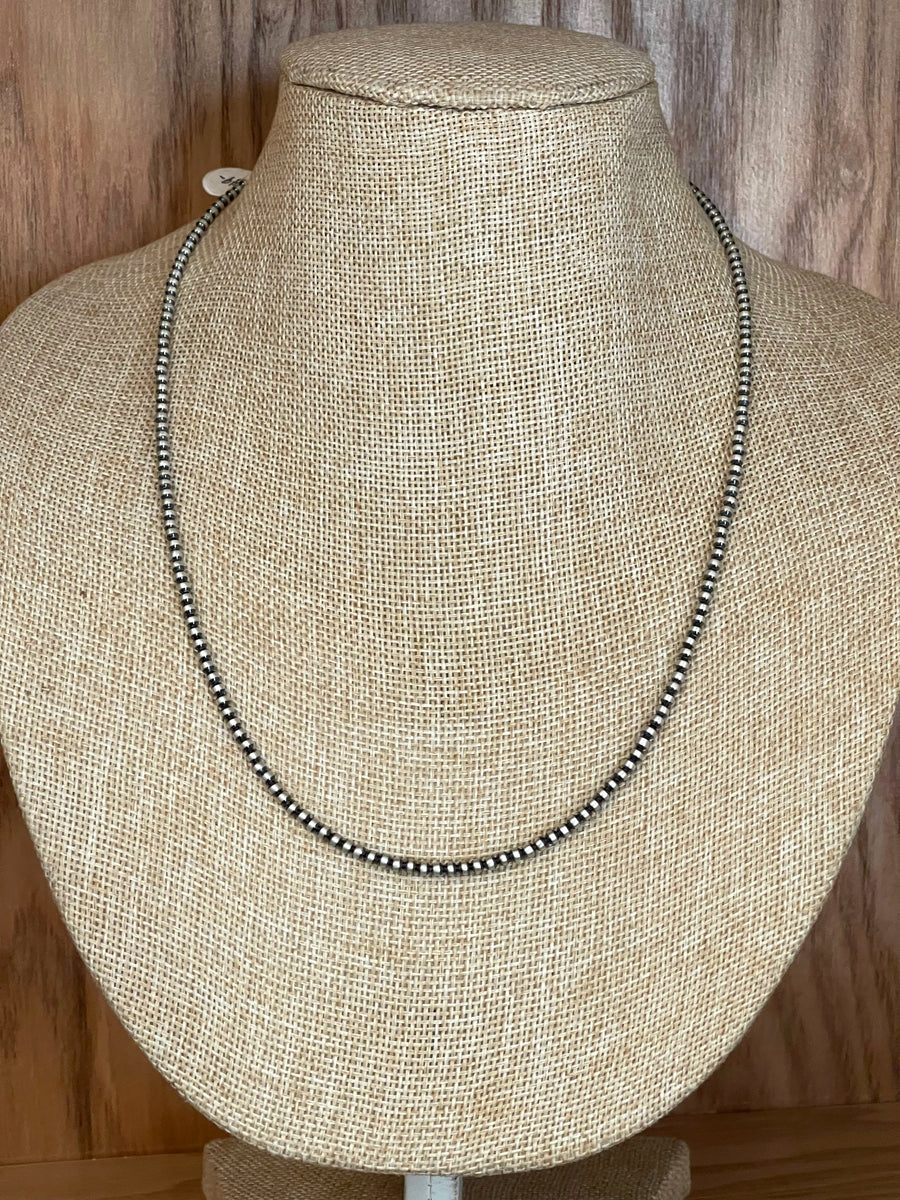 3mm 20” Authentic Navajo Pearl Necklace