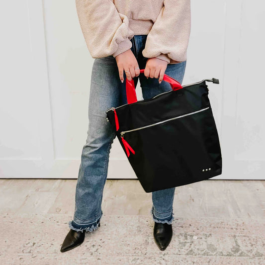Nelly Nylon Crossbody Tote Bag