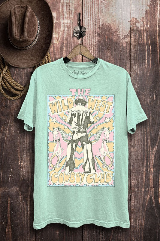 The Wild West Cowboy Club Graphic Top