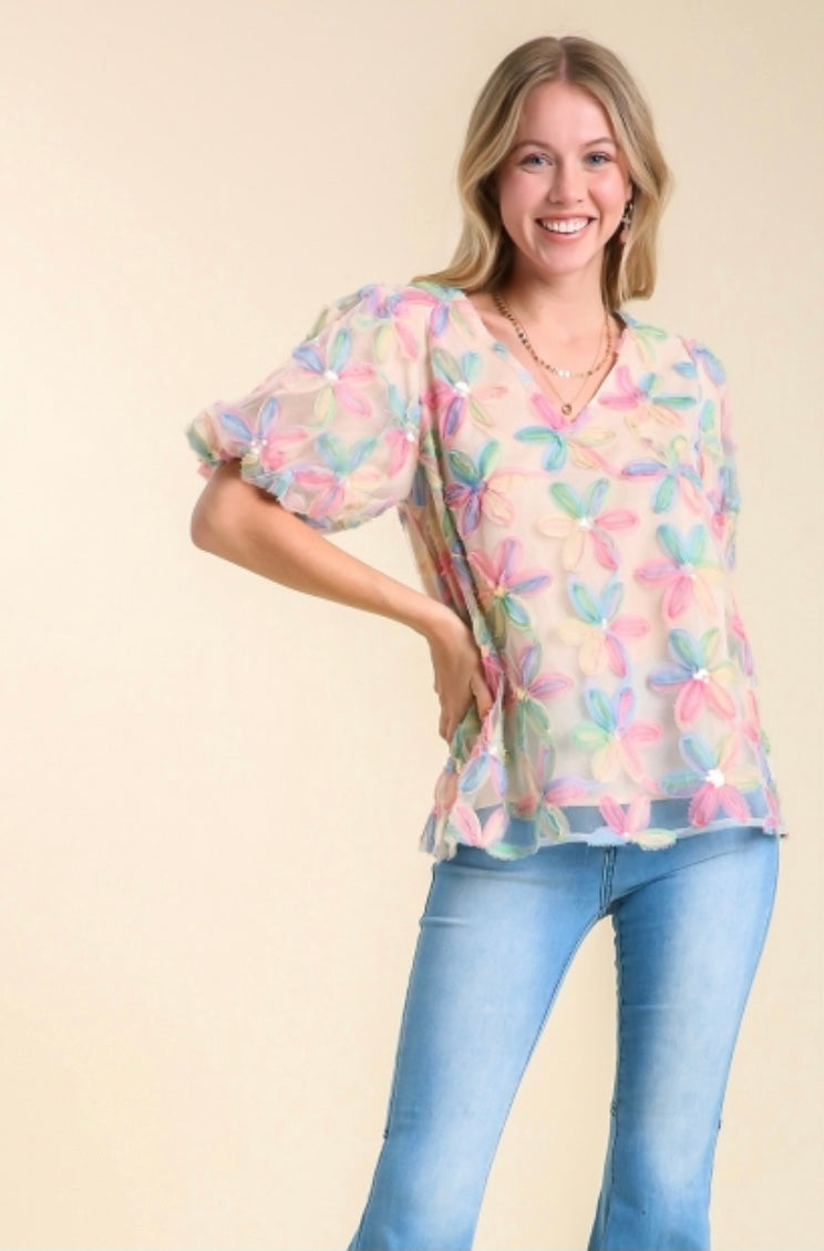 Jo Jo Floral Top