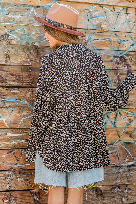 Mindy Leopard Top