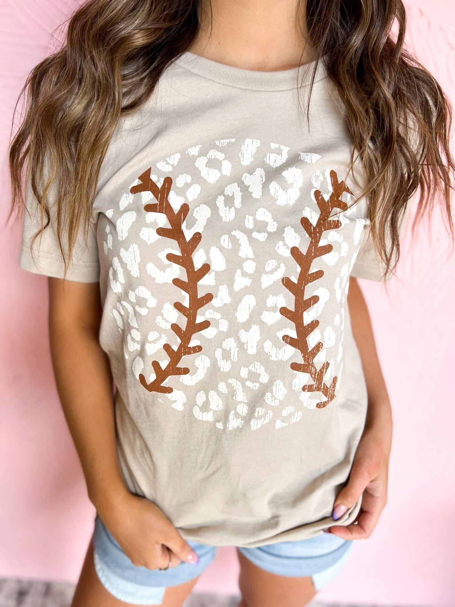 Leopard Baseball Tee