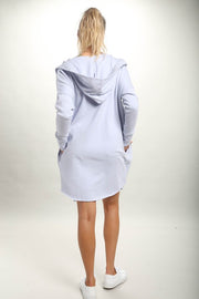 Chic Longline Hoodie Cardigan