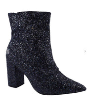 Sophia Black Glitter Boot