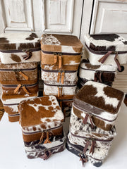 Cowhide Jewelry Storage Box