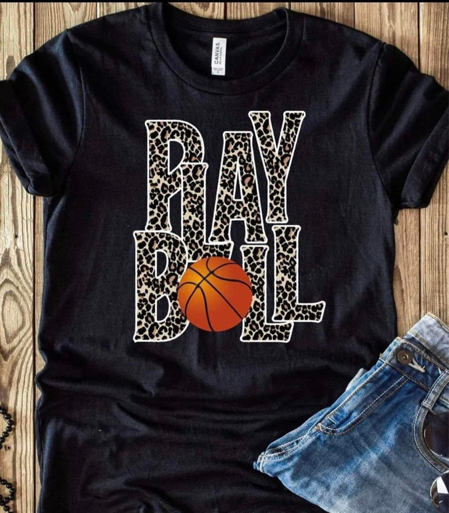 Play Ball Basketball T-Shirt — V-Neck Option Available